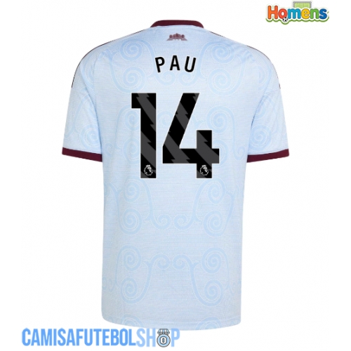 Camisa de time de futebol Aston Villa Pau Torres #14 Replicas 3º Equipamento 2026-27 Manga Curta
